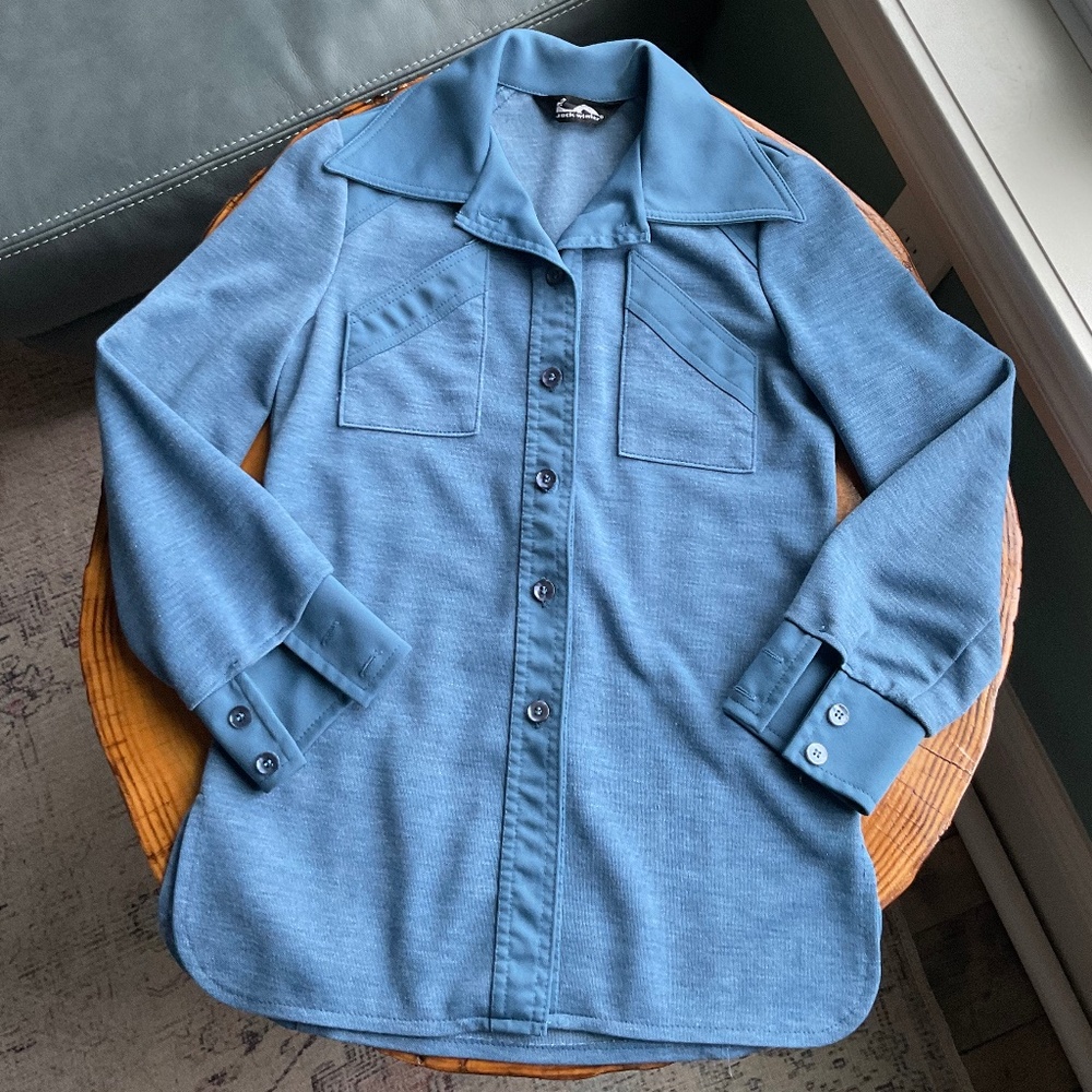 Vintage Jack Winter Women's Button Up Top Shirt Blouse circa 1960s 1970s